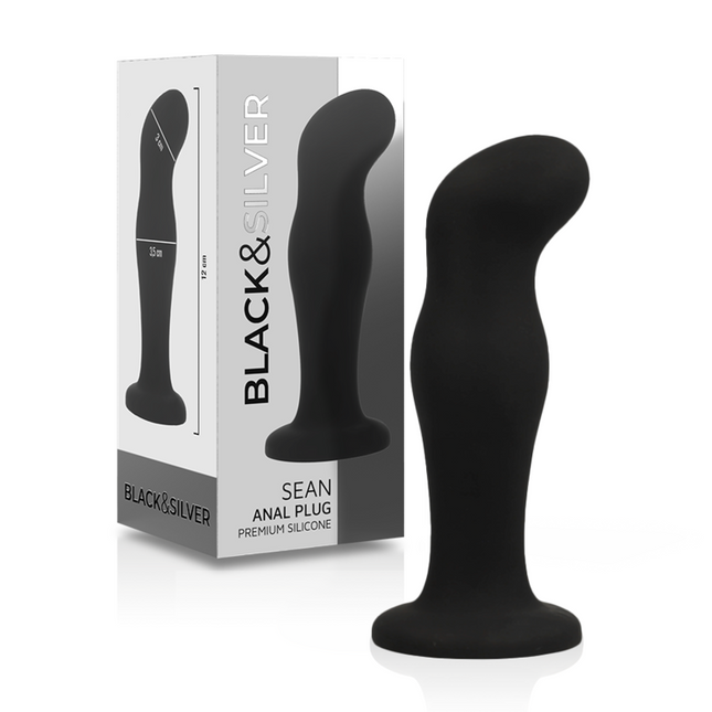 BLACK&SILVER - SEAN PLUG ANAL PREMIUM SILICONE NOIR by BLACK&SILVER