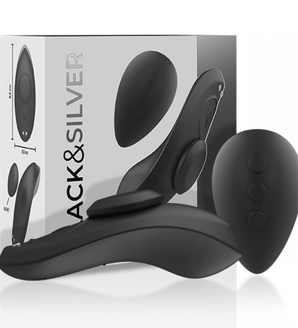 BLACK&SILVER - CULOTTE VIBRANTE RECHARGEABLE EN SILICONE PRESTON NOIRE by BLACK&SILVER