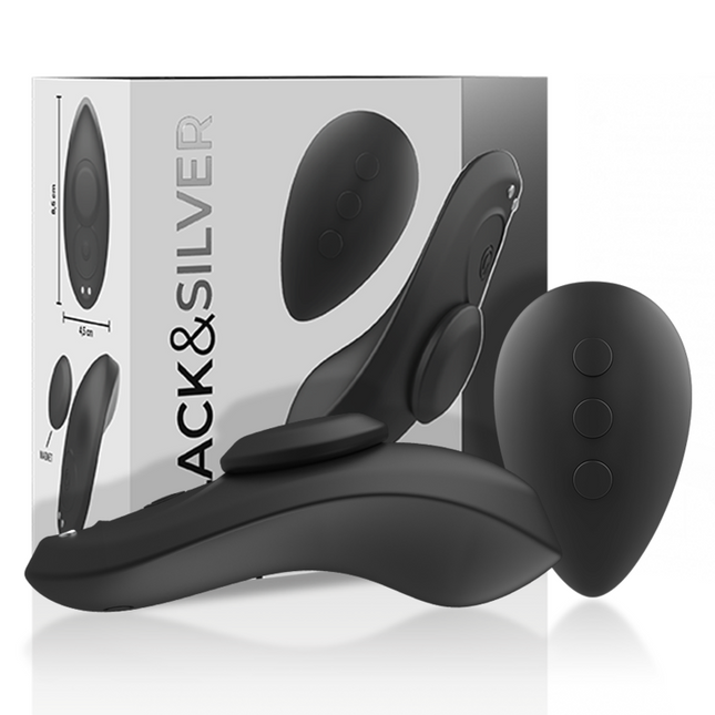 BLACK&SILVER - CULOTTE VIBRANTE RECHARGEABLE EN SILICONE PRESTON NOIRE by BLACK&SILVER