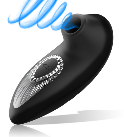 BLACK&SILVER - DRAKE DELUXE SUCKING VIBE RECHARGEABLE SILICONE NOIR by BLACK&SILVER