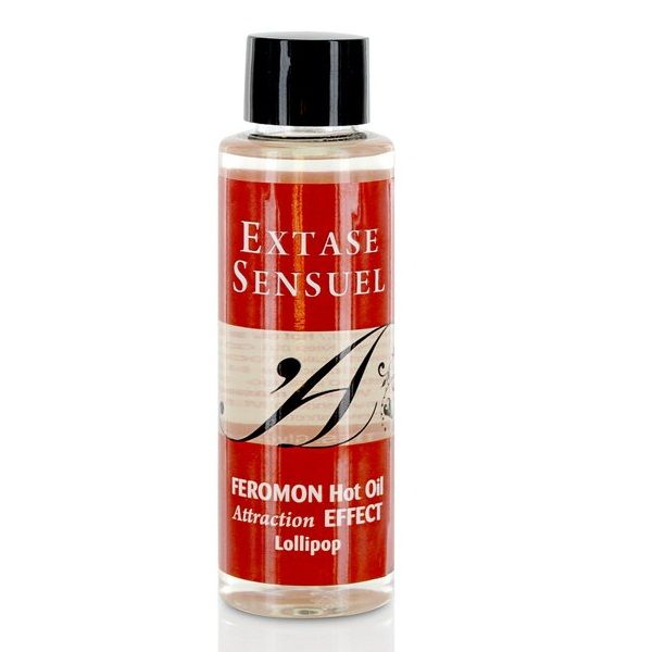 EXTASE SENSUAL - HUILE DE MASSAGE EFFET THERMIQUE AUX PHÉROMONES PIRULET 100 ML - Concombre Boutique