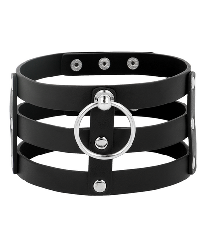 COQUETTE CHIC DESIRE - RAS DE COU EN CUIR VÉGAN STYLE FÉTICHE by COQUETTE ACCESSORIES