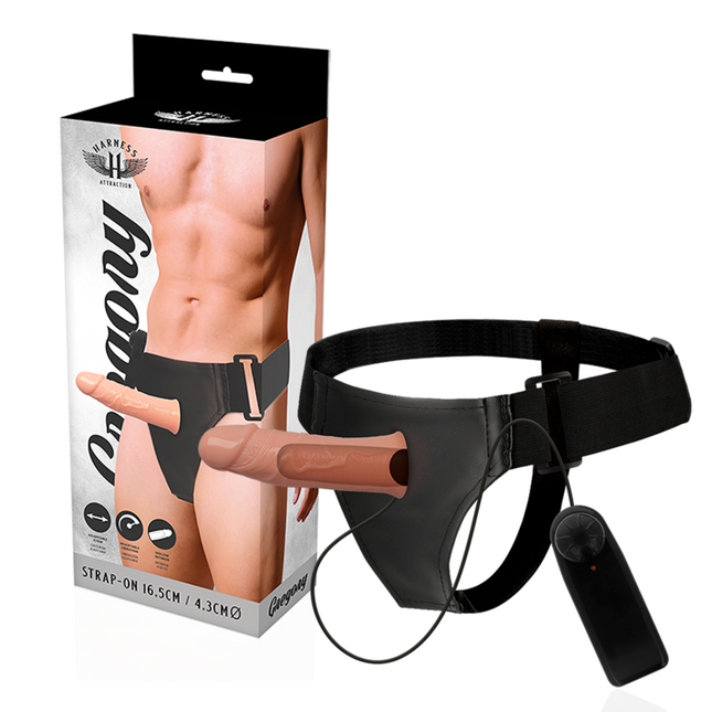 HARNESS ATTRACTION - GREGORY HOLLOW RNES AVEC VIBRATEUR 16.5 CM -O- 4.3 CM by HARNESS ATTRACTION