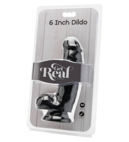 GET REAL - GODE 12 CM AVEC BOULES NOIRES by GET REAL
