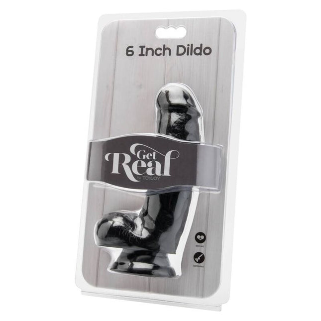 GET REAL - GODE 12 CM AVEC BOULES NOIRES by GET REAL