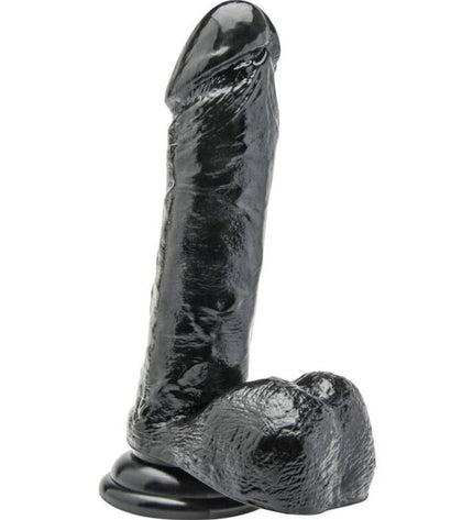 GET REAL - GODE 18 CM AVEC BOULES NOIR by GET REAL