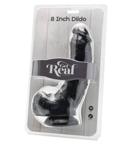 GET REAL - GODE 20,5 CM AVEC BOULES NOIRES by GET REAL