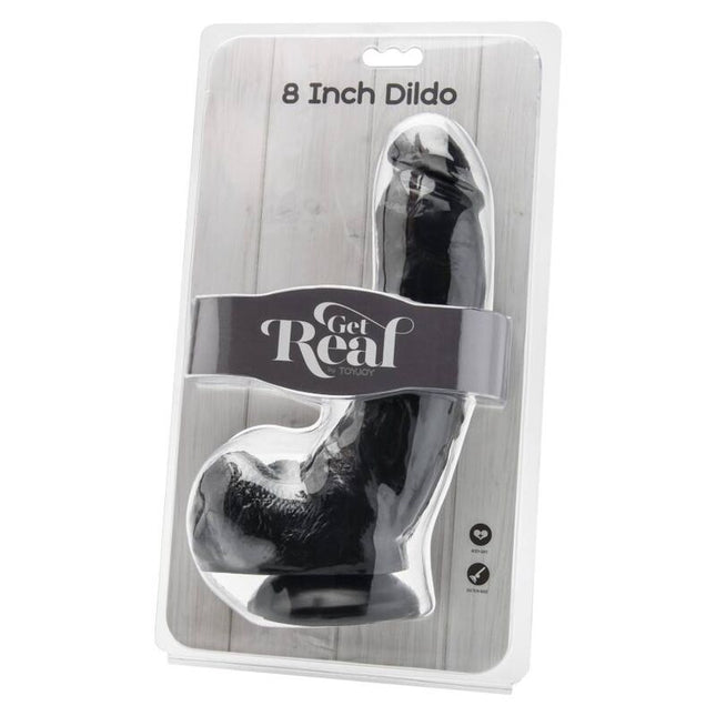 GET REAL - GODE 20,5 CM AVEC BOULES NOIRES by GET REAL