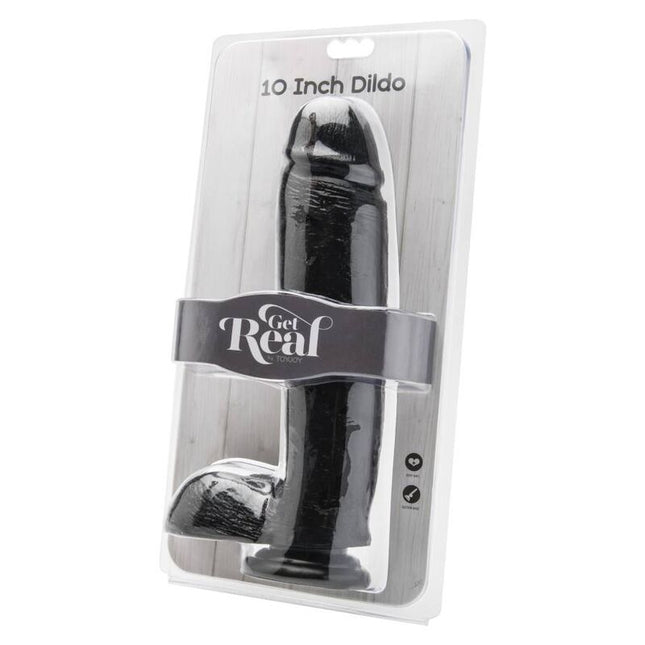 GET REAL - GODE 25,5 CM AVEC BOULES NOIRES by GET REAL