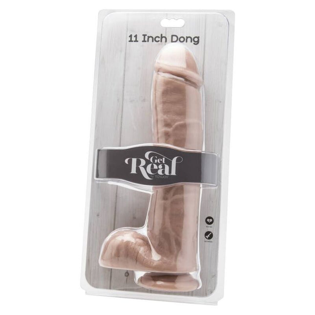 GET REAL - GODE 28 CM AVEC BILLES EN PEAU by GET REAL
