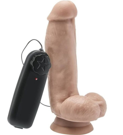 GET REAL - GODE 12 CM AVEC BILLES VIBRATEUR SKIN by GET REAL