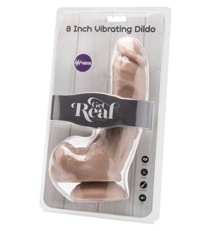GET REAL - GODE 20,5 CM AVEC BILLES VIBRATEUR SKIN by GET REAL