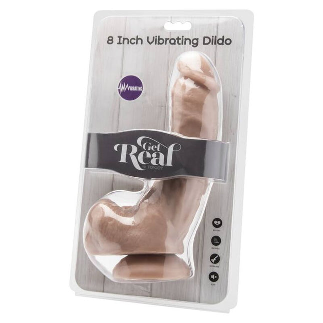 GET REAL - GODE 20,5 CM AVEC BILLES VIBRATEUR SKIN by GET REAL