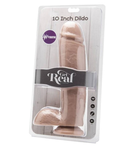 GET REAL - GODE 25,5 CM AVEC BILLES VIBRATEUR SKIN by GET REAL