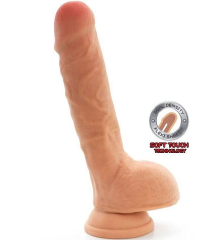 GET REAL - GODE DOUBLE DENSITÉ 25,5 CM BALLES PEAU by GET REAL
