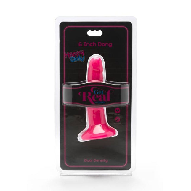 GET REAL - HAPPY DICKS DONG 12 CM ROSE by GET REAL