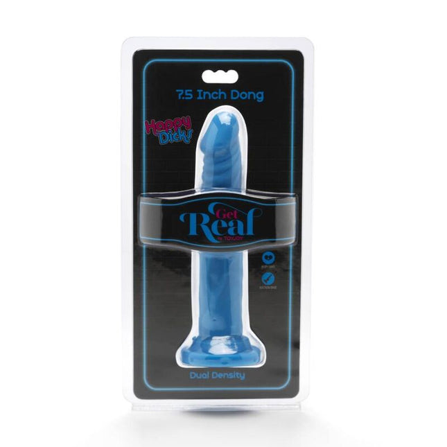 GET REAL - HAPPY DICKS DONG 19 CM BLEU by GET REAL
