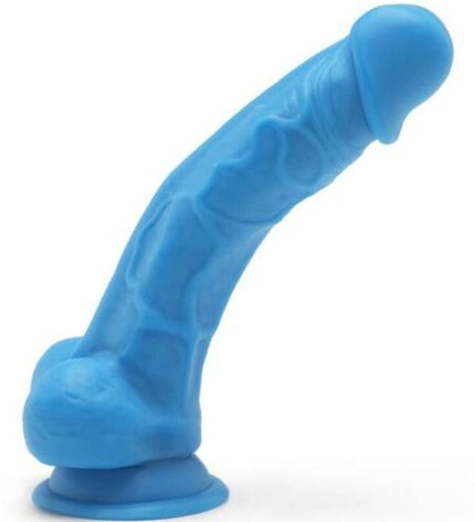 GET REAL - HAPPY DICKS 19 CM AVEC BALLES BLEU by GET REAL