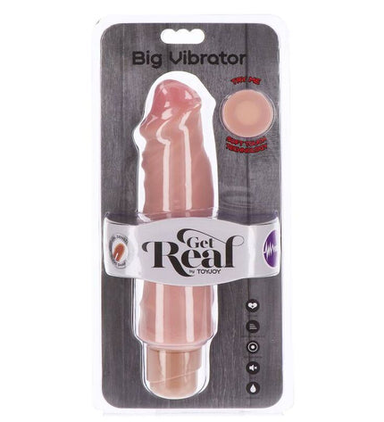 GET REAL - GRAND VIBRATEUR DOUBLE DENSITÉ 20,5 CM PEAU by GET REAL