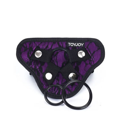 GET REAL - HARNAIS EN DENTELLE STRAP-ON VIOLET by GET REAL