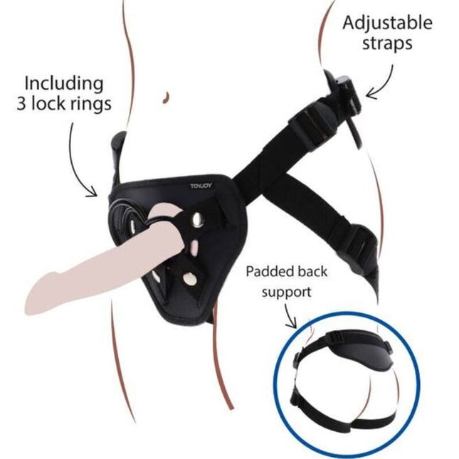 GET REAL - HARNAIS STRAP-ON DELUXE NOIR by GET REAL