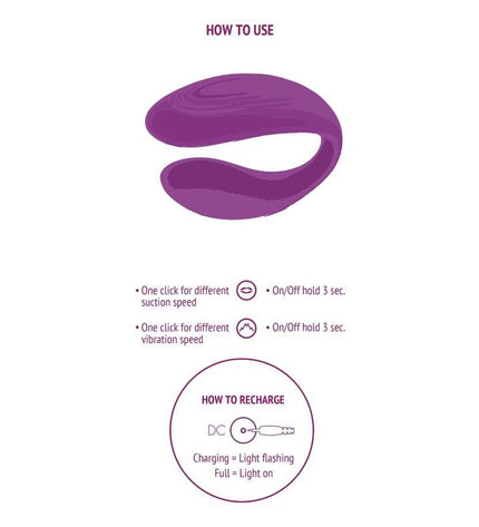 XOCOON - VIBRATEUR BOUND LOVE COUPLES VIOLET by XOCOON