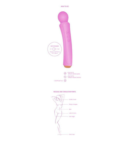 XOCOON - LA BAGUETTE COURBE FUCHSIA by XOCOON