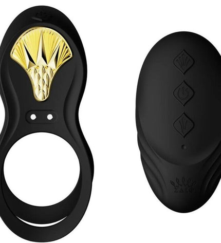 ZALO - BAGUE VIBRANTE COUPLES BAYEK NOIR by ZALO