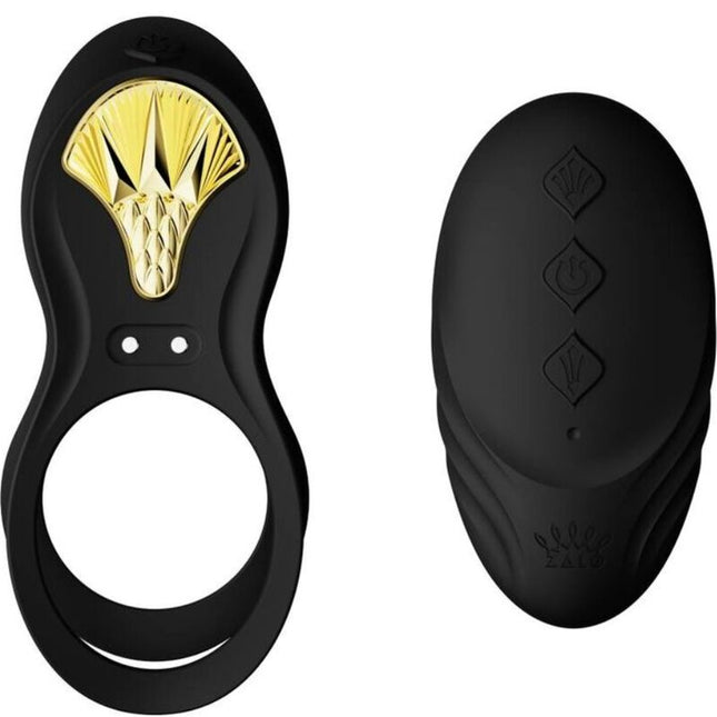 ZALO - BAGUE VIBRANTE COUPLES BAYEK NOIR by ZALO