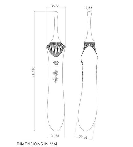 ZALO - BESS 2 CLITORAL MASSAGER BLACK by ZALO