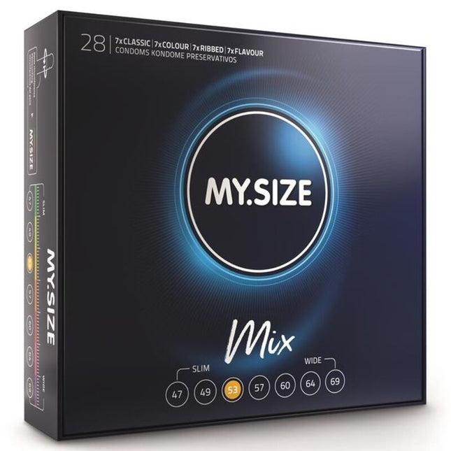 MY SIZE - MIX PRÉSERVATIFS 53 MM 28 UNITÉS by MY SIZE MIX