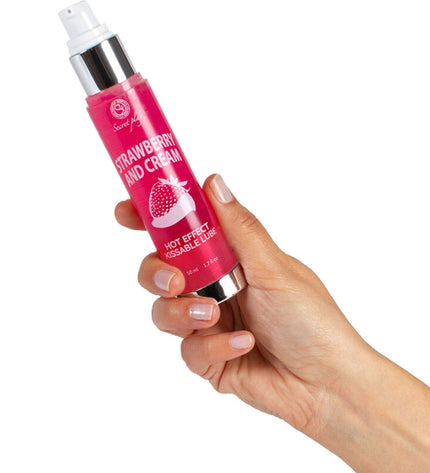 SECRETPLAY - LUBRIFIANT 2-1 EFFET CHALEUR FRAISE & CRÈME 50 ML - Concombre Boutique