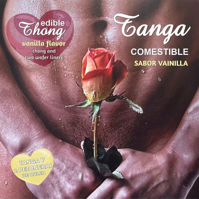 HOTFLOWERS - STRING HOMME + 2 NIPPLE AZYME VANILLE /es/pt/en/fr/it/ by HOTFLOWERS