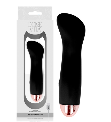 DOLCE VITA - VIBRATEUR RECHARGEABLE ONE NOIR 7 VITESSES by DOLCE VITA