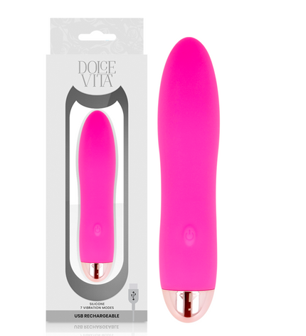 DOLCE VITA - VIBRATEUR RECHARGEABLE QUATRE ROSE 7 VITESSES by DOLCE VITA