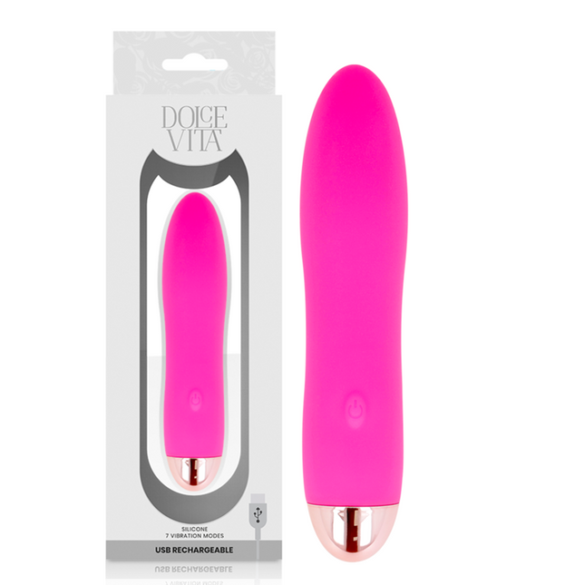 DOLCE VITA - VIBRATEUR RECHARGEABLE QUATRE ROSE 7 VITESSES by DOLCE VITA
