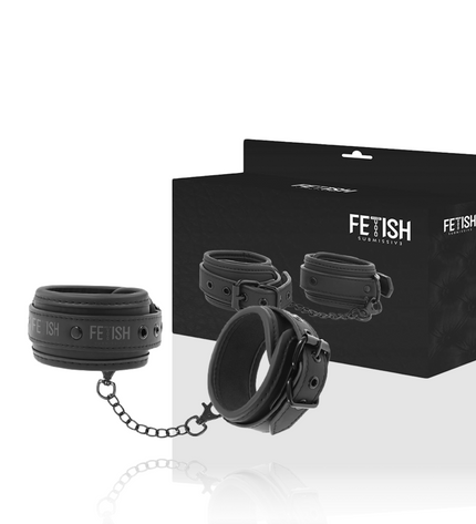 FETISH SUBMISSIVE - CHEVILLES EN CUIR VÉGÉTALIEN AVEC DOUBLURE EN NOPRÈNE - Concombre Boutique