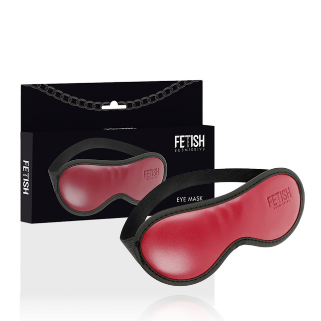 FETISH SUBMISSIVE DARK ROOM - MASQUE EN CUIR VÉGAN AVEC DOUBLURE EN NÉOPRÈNE by FETISH SUBMISSIVE DARK ROOM