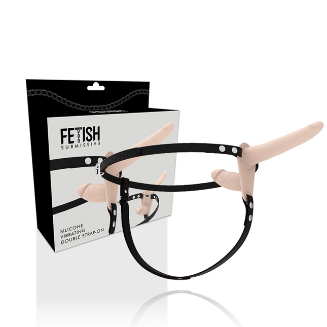 FETISH SUBMISSIVE HARNESS - VIBRATEUR FLESH UP DOUBLE PÉNÉTRATION by FETISH SUBMISSIVE HARNESS