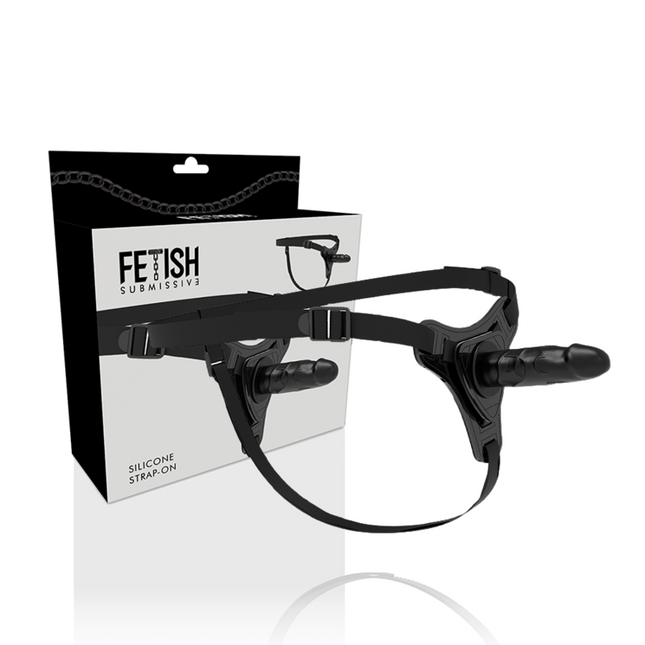 FETISH SUBMISSIVE HARNESS - SILICONE NOIR RÉALISTE 15 CM by FETISH SUBMISSIVE HARNESS