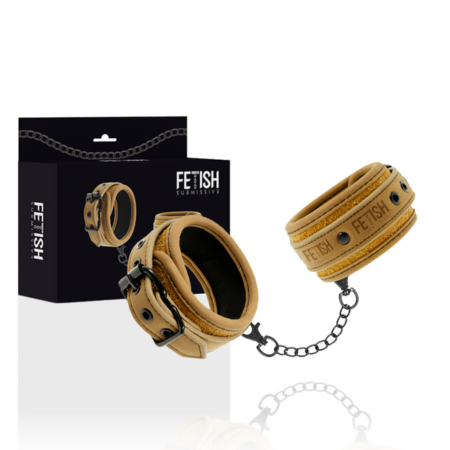 FETISH SUBMISSIVE ORIGIN - MENOTTES EN CUIR VEGAN AVEC DOUBLURE EN NÉOPRÈNE by FETISH SUBMISSIVE ORIGIN