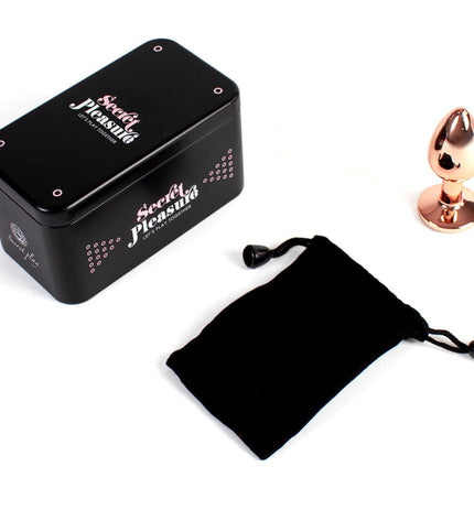 SECRETPLAY - PLUG ANAL EN MÉTAL OR ROSE PETITE TAILLE 7 CM by SECRETPLAY TOYS