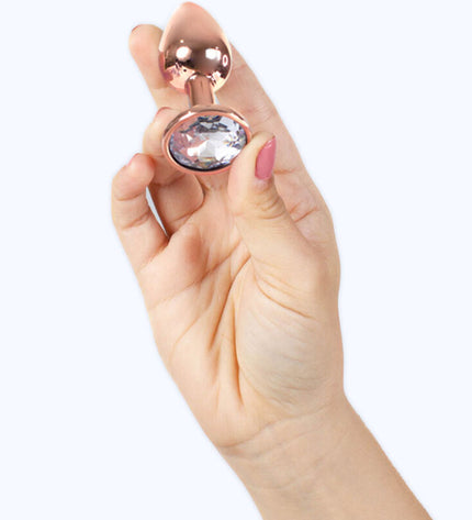 SECRETPLAY - PLUG ANAL EN MÉTAL OR ROSE PETITE TAILLE 7 CM by SECRETPLAY TOYS