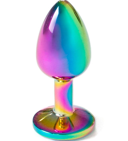 SECRETPLAY - PLUG ANAL EN MÉTAL ARC-EN-CIEL PETITE TAILLE 7 CM by SECRETPLAY TOYS