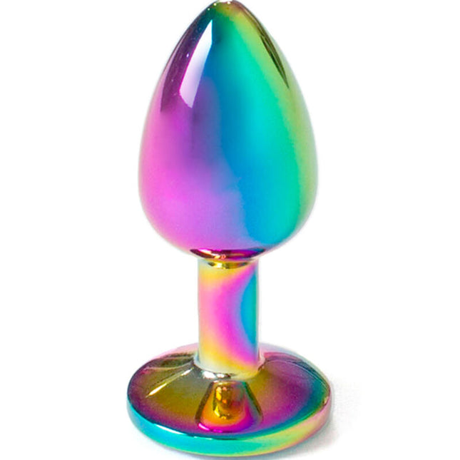 SECRETPLAY - PLUG ANAL EN MÉTAL ARC-EN-CIEL PETITE TAILLE 7 CM by SECRETPLAY TOYS