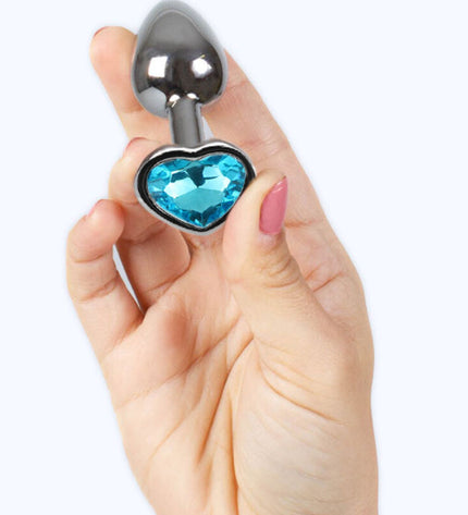 SECRETPLAY - PLUG ANAL EN MÉTAL COEUR BLEU PETITE TAILLE 7 CM by SECRETPLAY TOYS