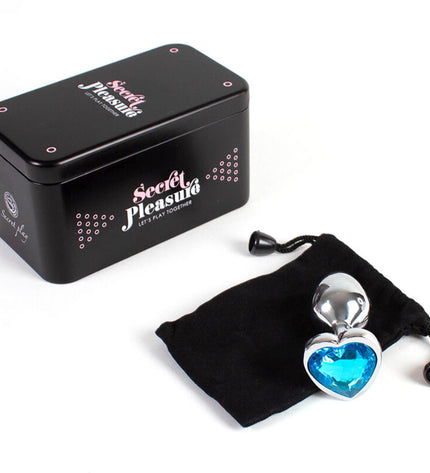 SECRETPLAY - PLUG ANAL EN MÉTAL COEUR BLEU PETITE TAILLE 7 CM by SECRETPLAY TOYS