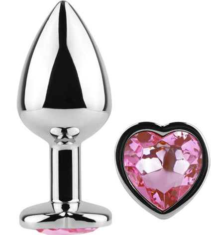 SECRETPLAY - PLUG ANAL EN MÉTAL COEUR FUCHSIA PETITE TAILLE 7 CM by SECRETPLAY TOYS