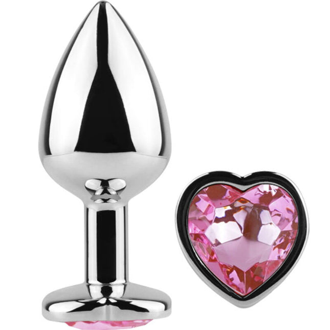 SECRETPLAY - PLUG ANAL EN MÉTAL COEUR FUCHSIA PETITE TAILLE 7 CM by SECRETPLAY TOYS