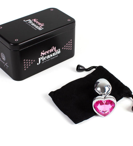 SECRETPLAY - PLUG ANAL EN MÉTAL COEUR FUCHSIA PETITE TAILLE 7 CM by SECRETPLAY TOYS